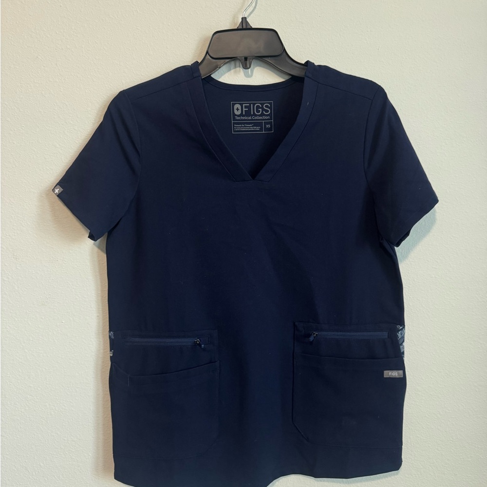 Figs Technical Collection Deep Blue Scrub Top